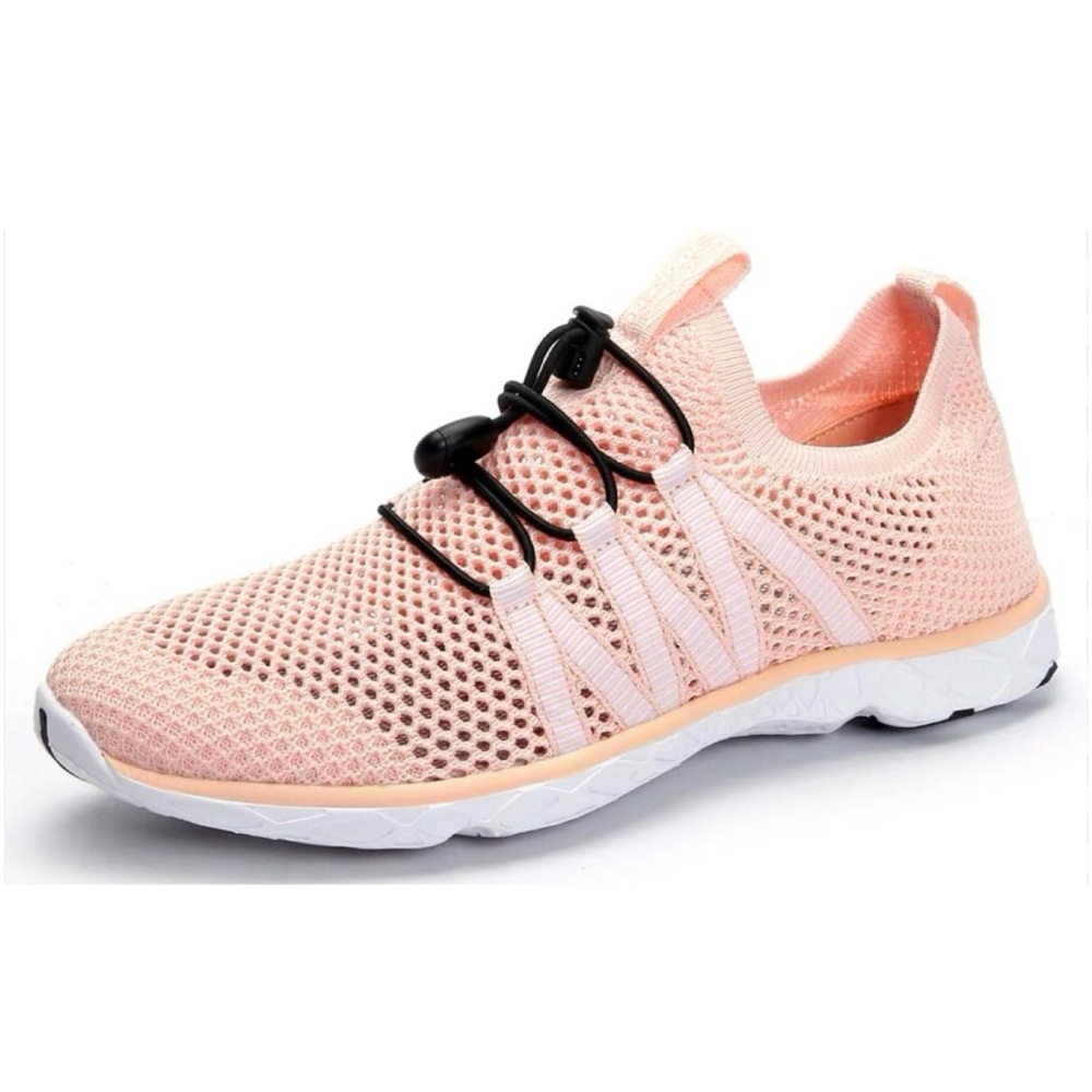 SUOKENI • Peach/White Open Mesh Slip-On Water Shoes, 6.5